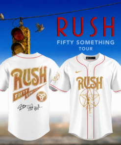 RUSH “Fifty Something Tour” 2026 Signed Jersey – White v2