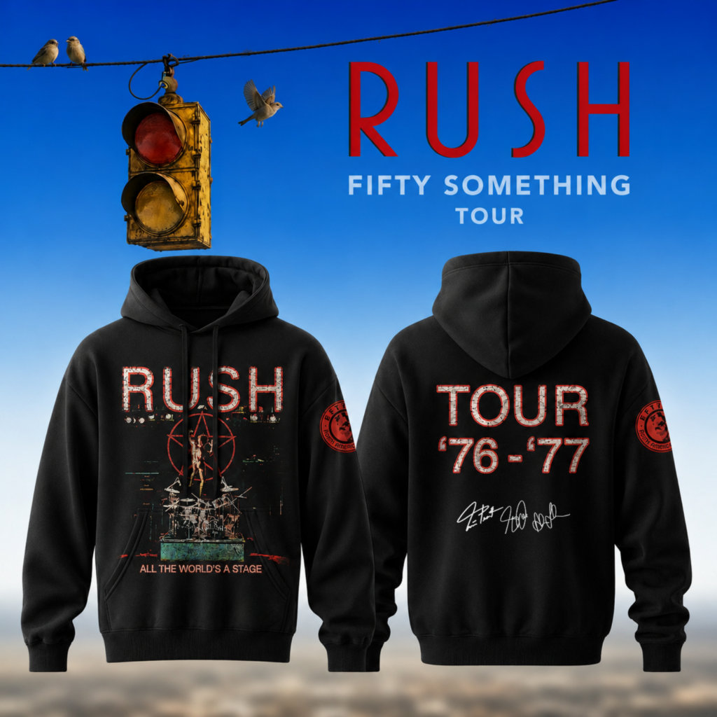 RUSH “Fifty Something Tour” 2026 Signed Hoodie v1 RUSH “Fifty Something Tour” 2026 Signed Hoodie v1