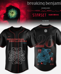 Breaking Benjamin American Tour 2026 3D All-Over Print Baseball Jersey