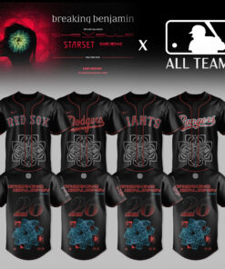MLB All Teams x Breaking Benjamin American Tour 2026 Premium 3D Baseball Jersey v1