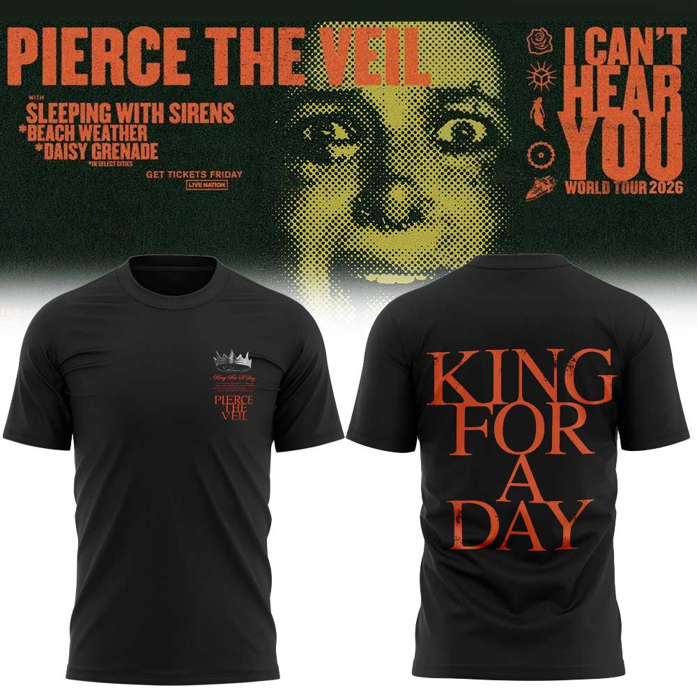 Pierce the Veil I Can’t Hear You World Tour 2026 Limited Edition Shirt V3 Pierce the Veil I Can’t Hear You World Tour 2026 Limited Edition Shirt V3