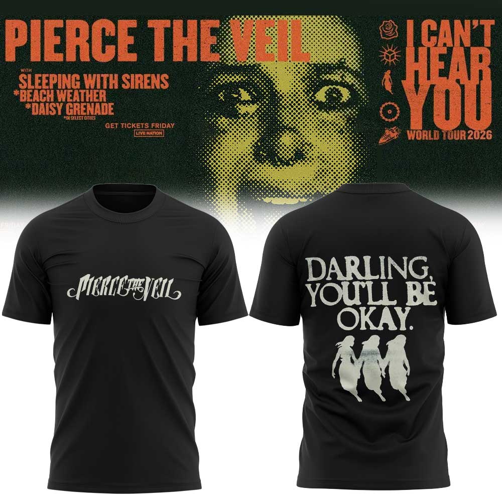 Pierce the Veil I Can’t Hear You World Tour 2026 Limited Edition Shirt V4 Pierce the Veil I Can’t Hear You World Tour 2026 Limited Edition Shirt V4