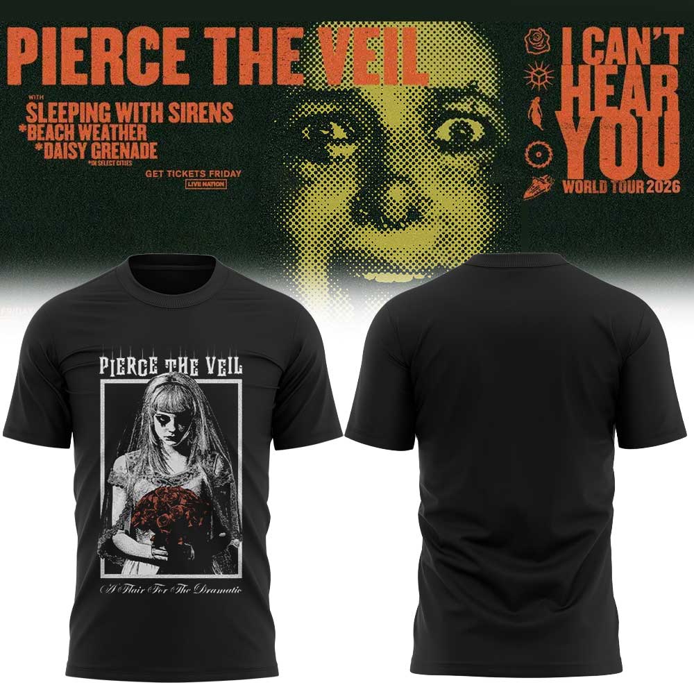Pierce the Veil I Can’t Hear You World Tour 2026 Limited Edition Shirt V7 Pierce the Veil I Can’t Hear You World Tour 2026 Limited Edition Shirt V7