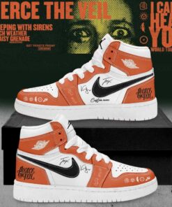 Pierce the Veil I Can’t Hear You World Tour 2026 Signature Custom AJ1 Shoes V7