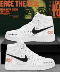 Pierce the Veil I Can’t Hear You World Tour 2026 Signature Custom AJ1 Shoes V8