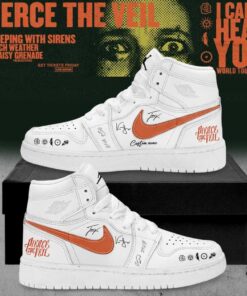 Pierce the Veil I Can’t Hear You World Tour 2026 Signature Custom AJ1 Shoes V9