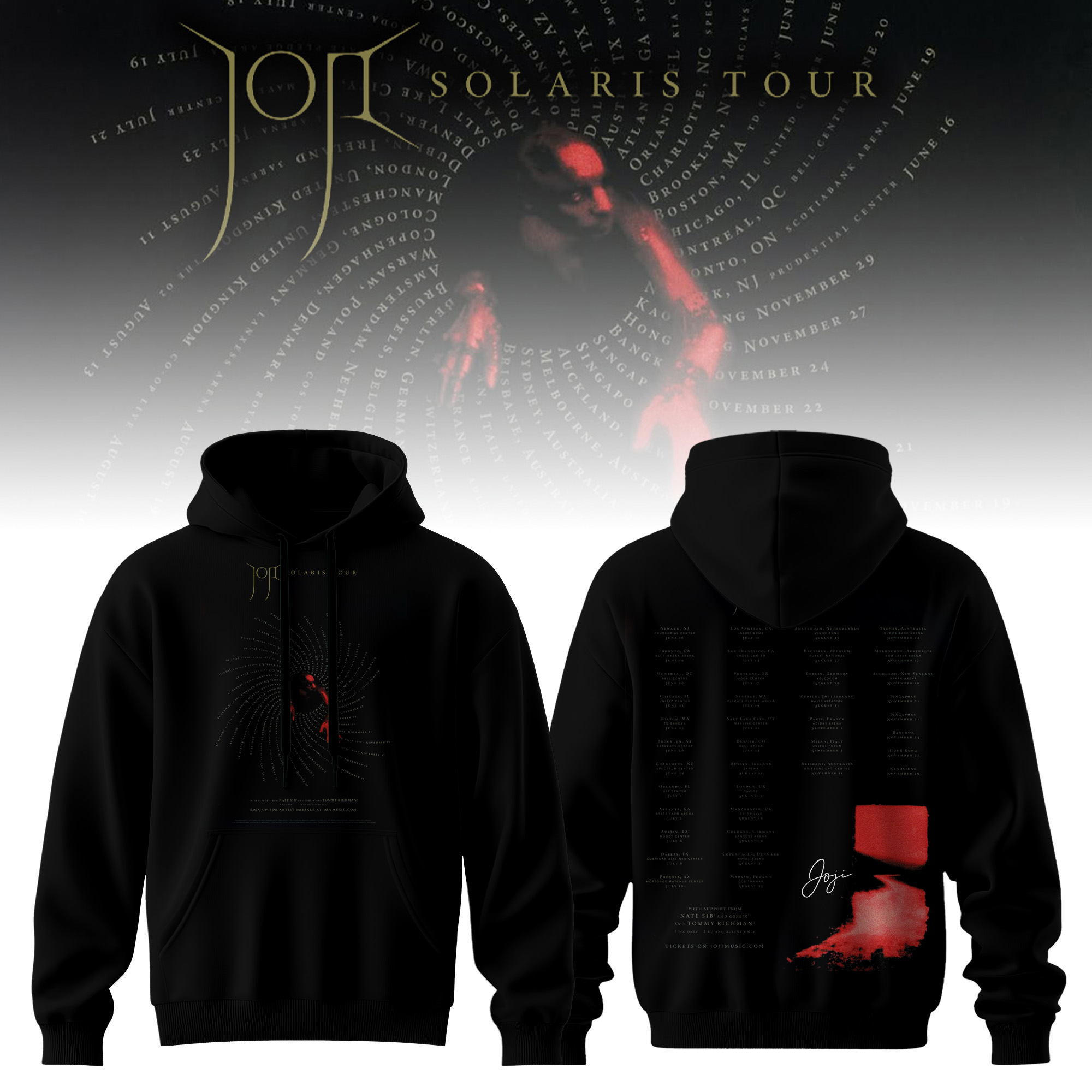 Joji Solaris Tour 2026 Special Hoodie v6 Joji Solaris Tour 2026 Special Hoodie v6