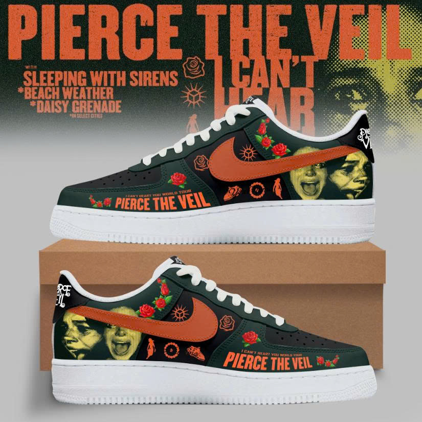 “I CAN’T HEAR YOU” – Pierce The Veil Customize AF1 Sneakers “I CAN’T HEAR YOU” – Pierce The Veil Customize AF1 Sneakers