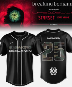 Breaking Benjamin American Tour 2026 Premium 3D Baseball Jersey