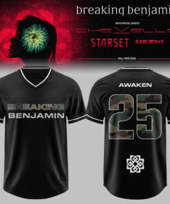Breaking Benjamin American Tour 2026 Premium 3D Football Jersey
