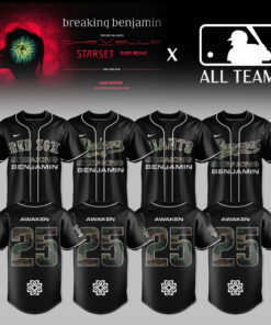 MLB All Teams x Breaking Benjamin American Tour 2026 Premium 3D Baseball Jersey v2