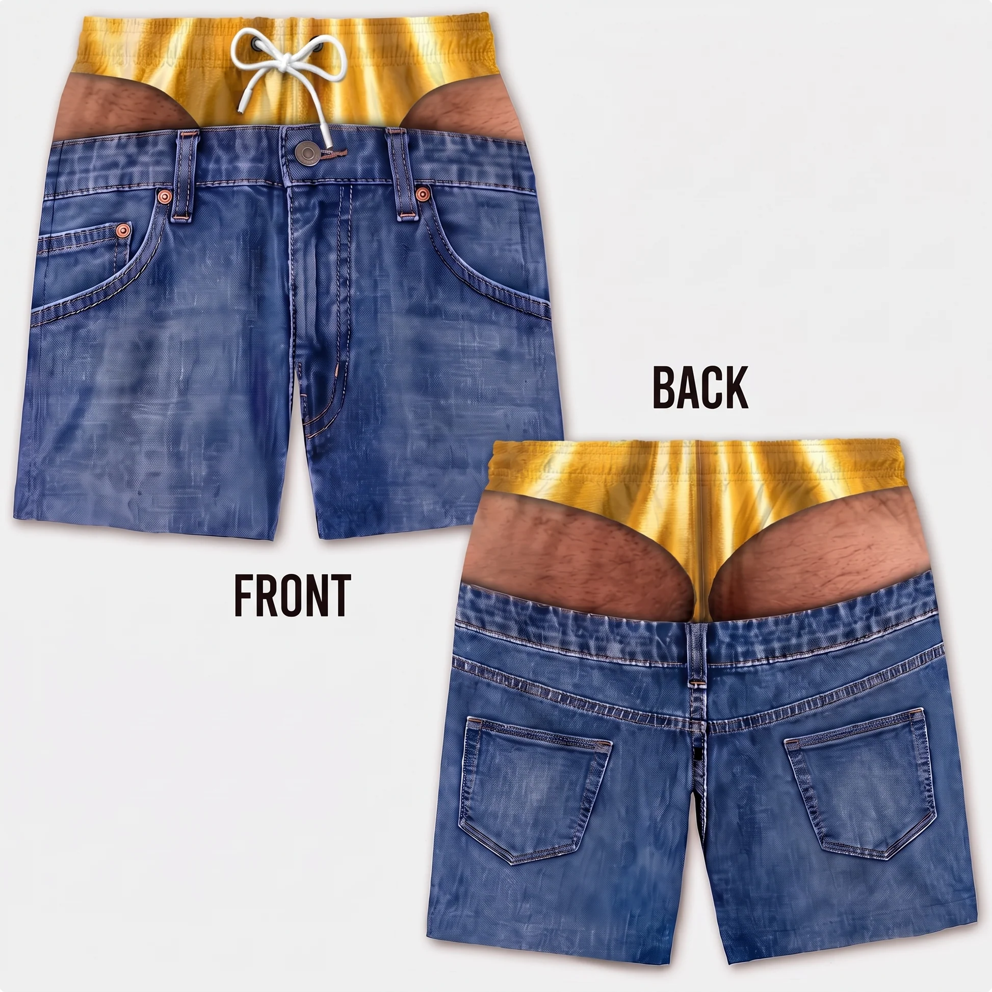 Custom Funny Men Swim Beach Shorts Custom Funny Men Swim Beach Shorts