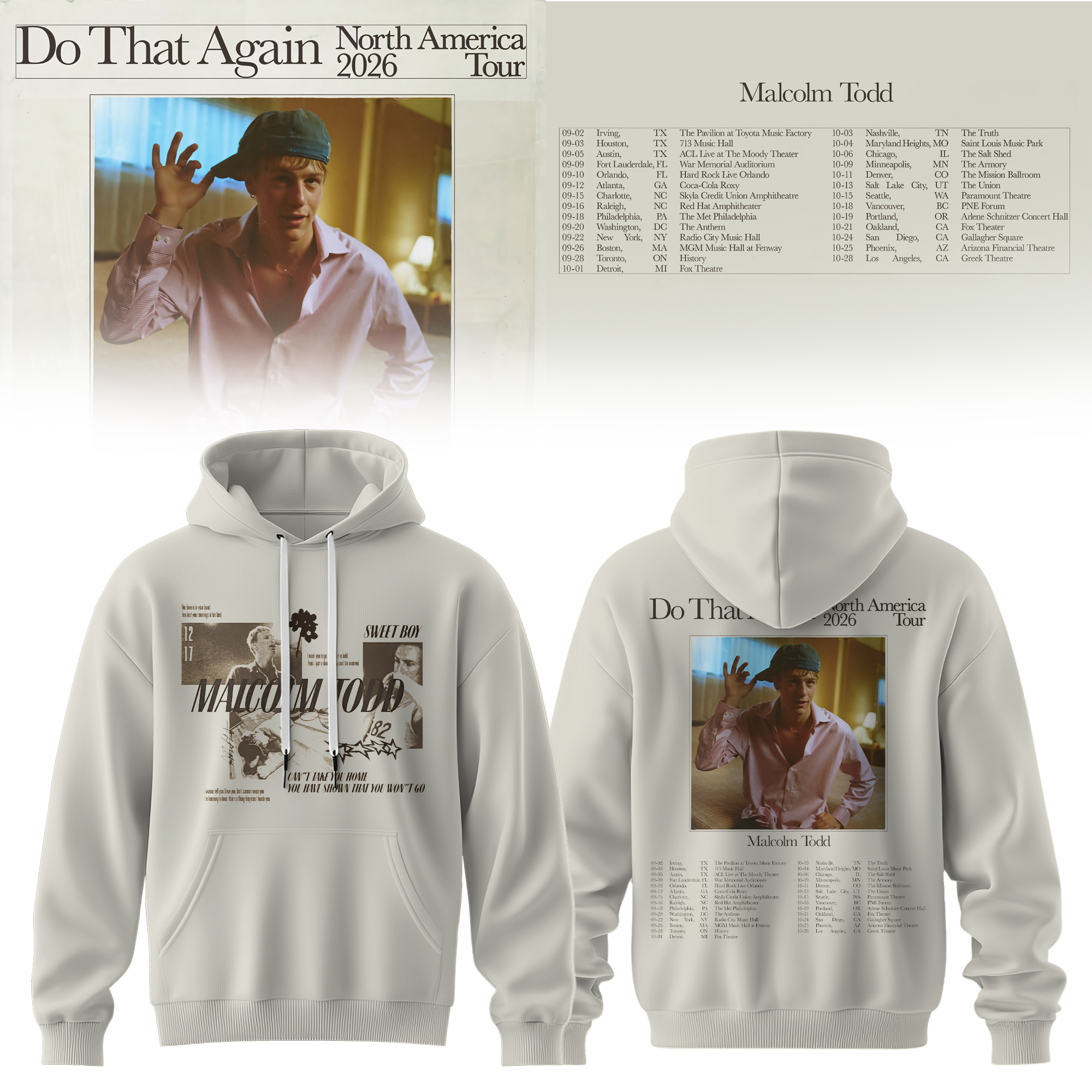 Malcolm Todd Do That Again Tour 2026 Hoodie v2 Malcolm Todd Do That Again Tour 2026 Hoodie v2
