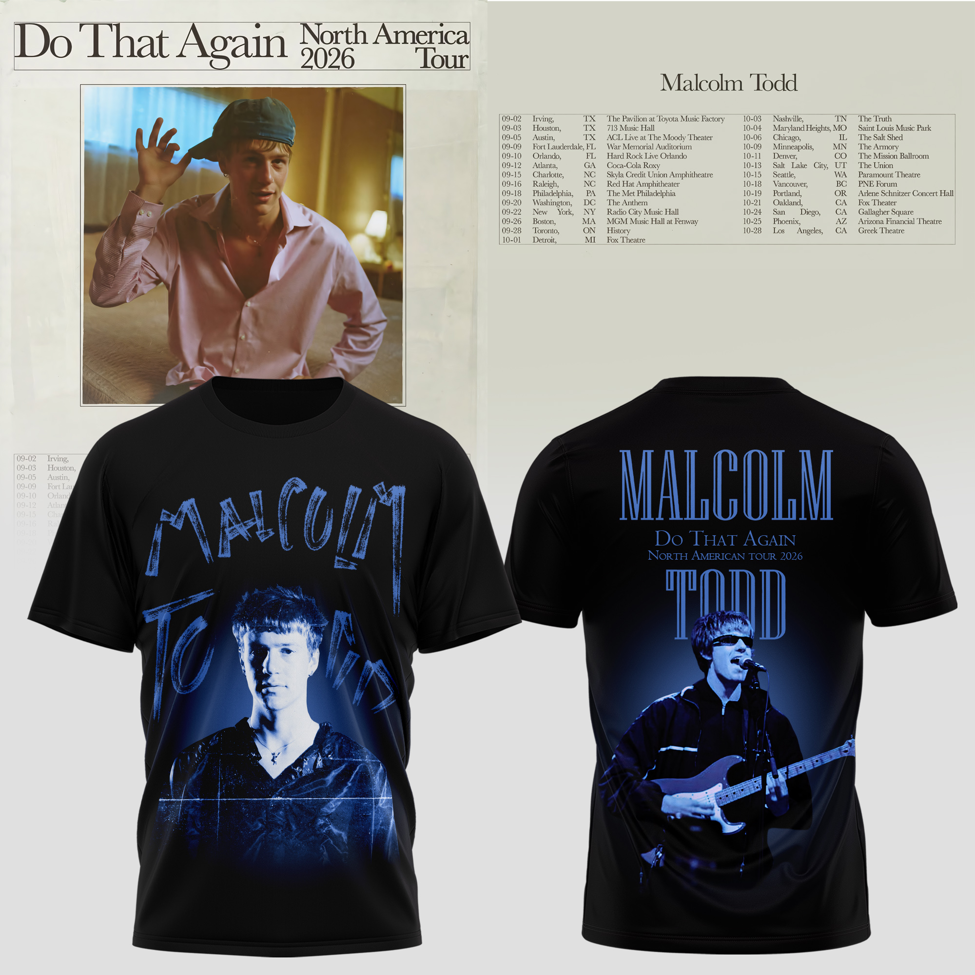 Malcolm Todd Do That Again Tour 2026 T-Shirt v9 Malcolm Todd Do That Again Tour 2026 T-Shirt v9