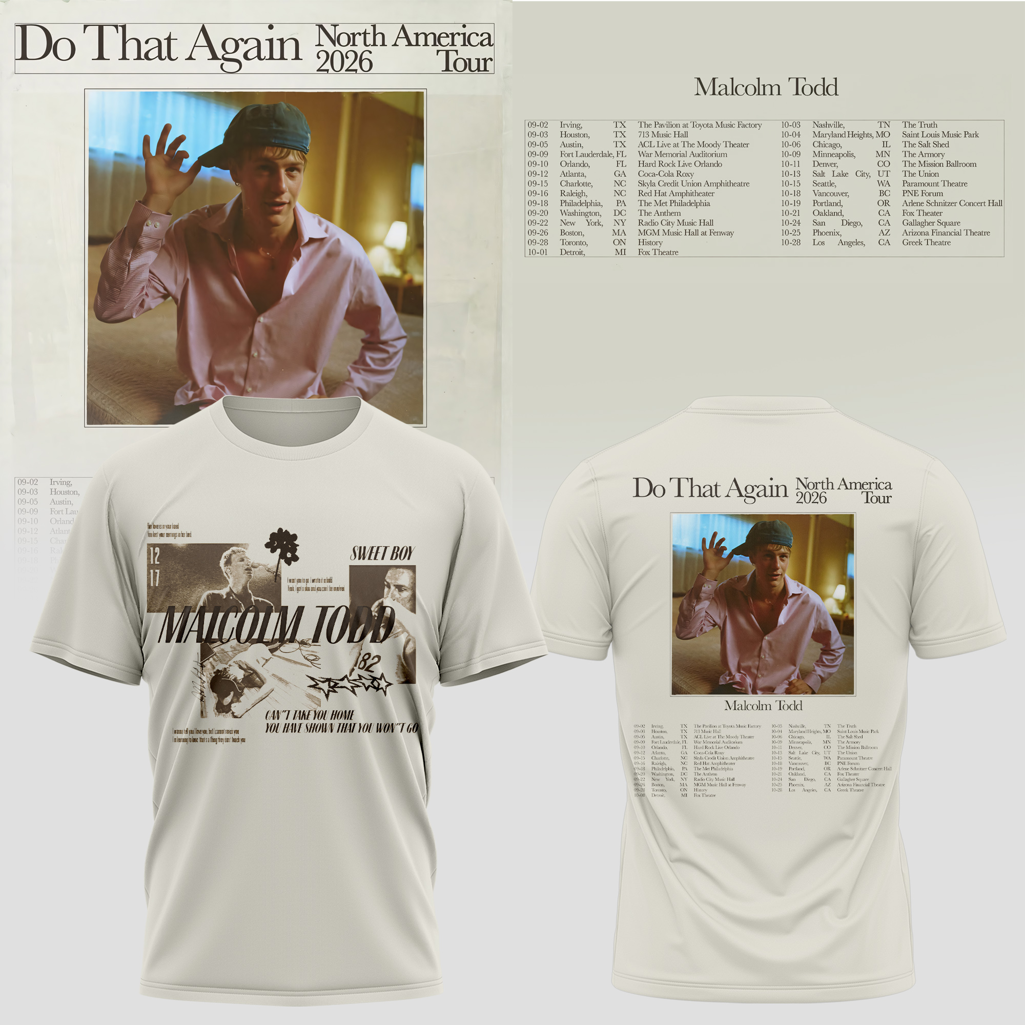 Malcolm Todd Do That Again Tour 2026 T-Shirt v10 Malcolm Todd Do That Again Tour 2026 T-Shirt v10