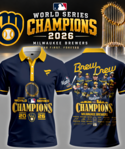 .Milwaukee Brewers 2026 World Series Champions – Polo