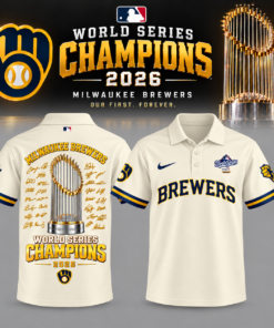 .Milwaukee Brewers 2026 World Series Champions – Polo