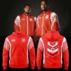 For Tonga Rugby League ’26 Tracksuit Retro Track Hoodie Black