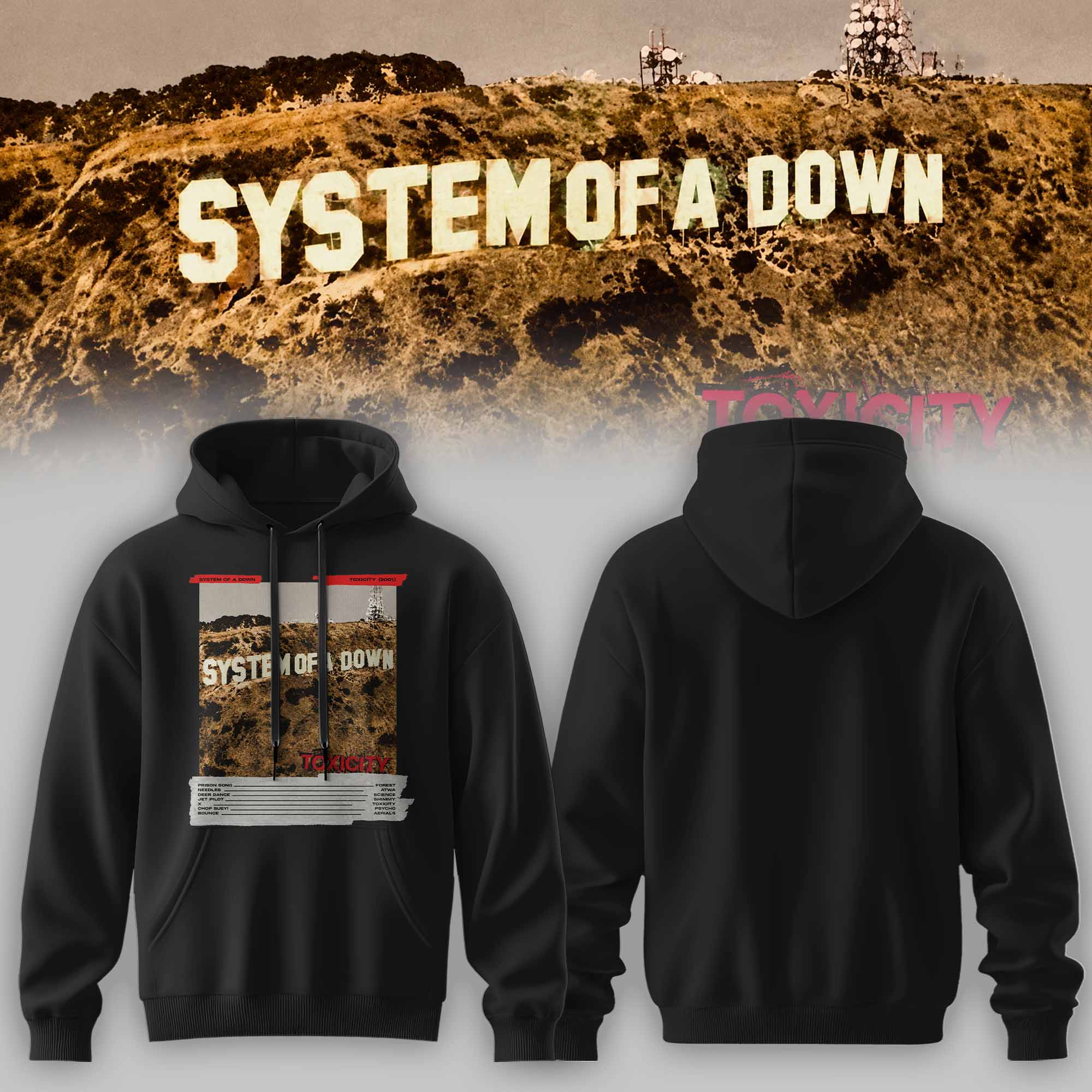 System of a Down — Toxicity Merch Collection Hoodie System of a Down — Toxicity Merch Collection Hoodie