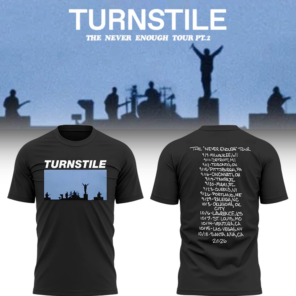 Limited THE NEVER ENOUGH TOUR TShirt Limited THE NEVER ENOUGH TOUR TShirt