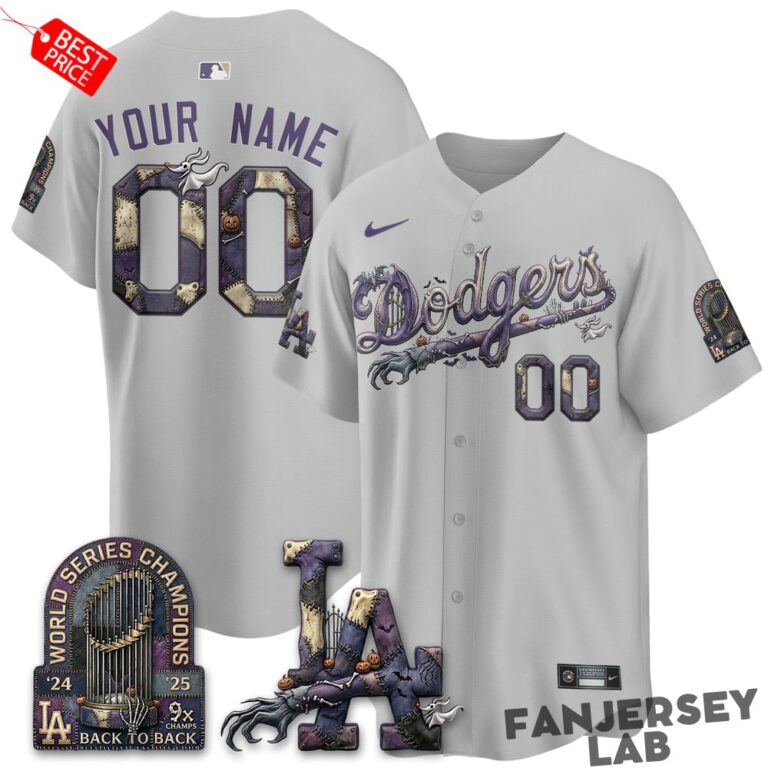 LA Nightmare Edition Custom Baseball Jersey Baseball Jersey LA Nightmare Edition Custom Baseball Jersey Baseball Jersey