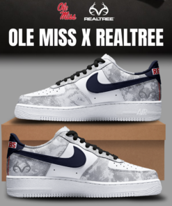 Limited Edition 2026 Ole Miss Rebels Realtree Camo Air Force 1 Low