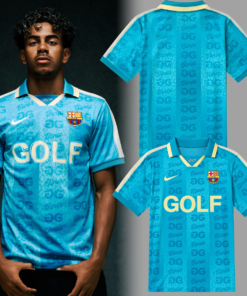 Limited Editon FCB x GOLF WANG Soccer Jersey