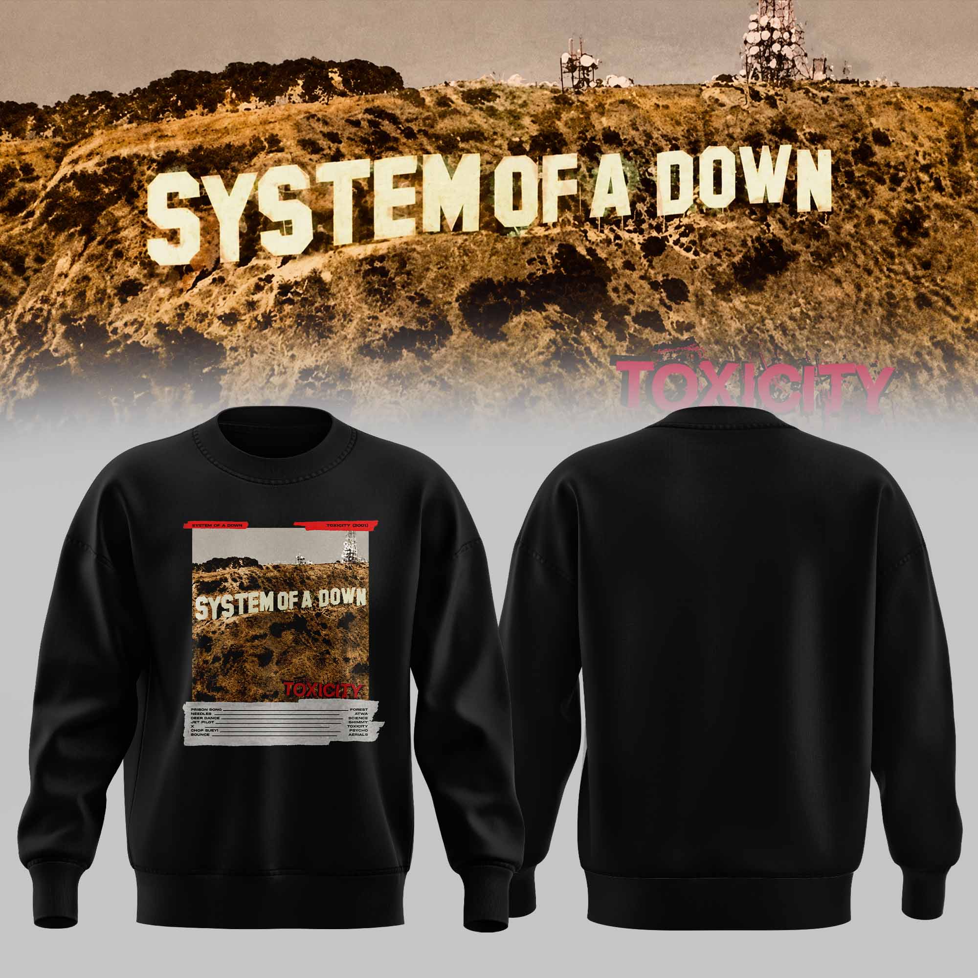 System of a Down — Toxicity Merch Collection Sweatshirt System of a Down — Toxicity Merch Collection Sweatshirt