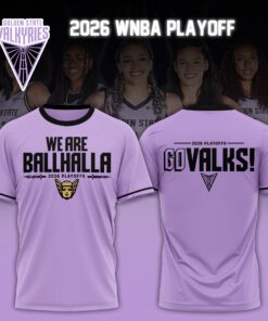 Valkyries “WE ARE BALLHALLA” 2026 WNBA Playoffs T-Shirt Limited Edition