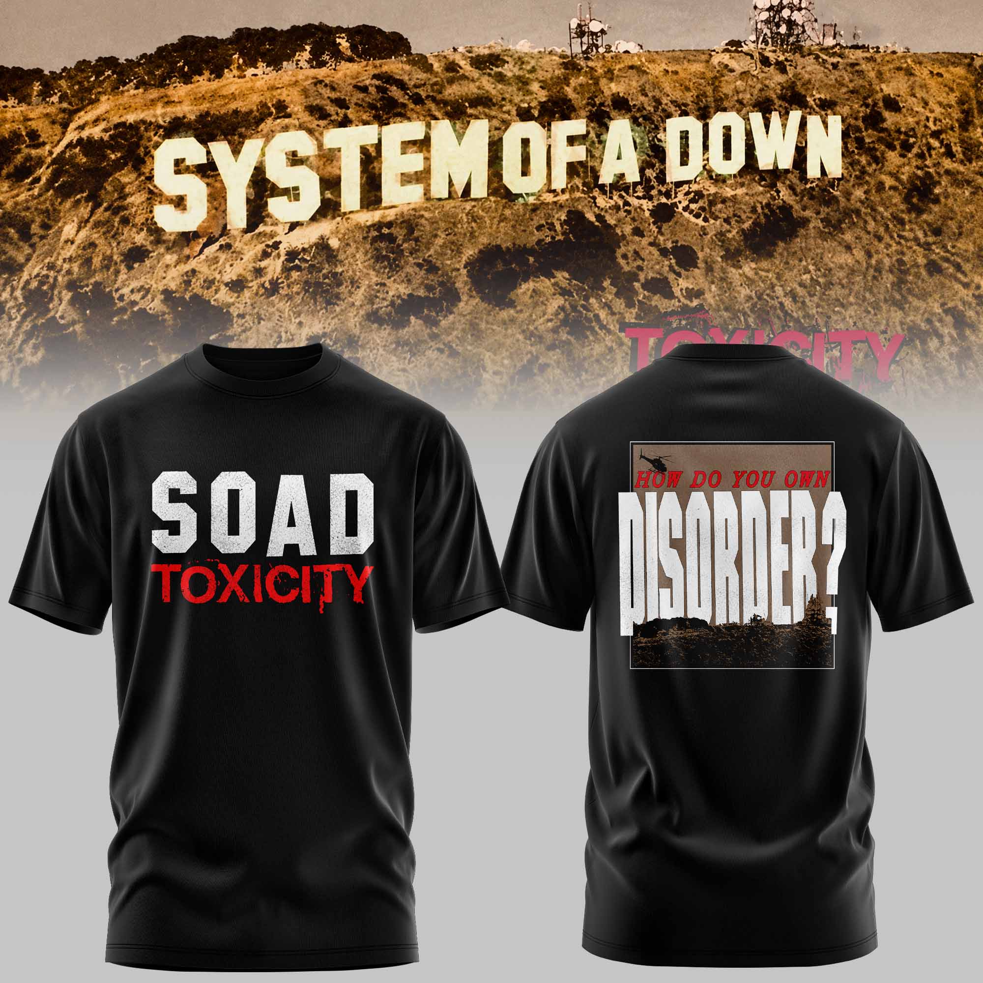 System of a Down — Toxicity Merch Collection T-Shirt System of a Down — Toxicity Merch Collection T-Shirt