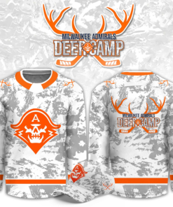 Limited Edition Milwaukee Admirals 2026 Deer Camp Hockey Jersey
