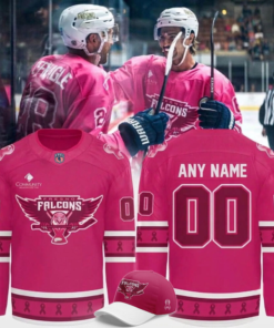 Limited Editon Fresno Falcons 2026 Pink The Rink Hockey Jersey