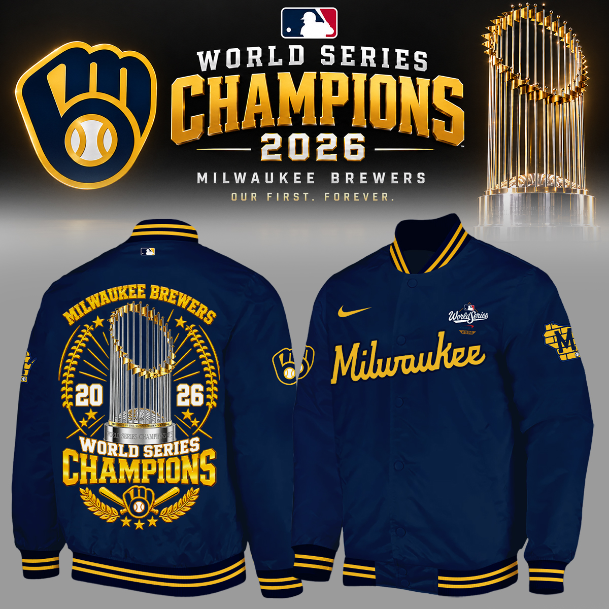 Milwaukee Brewers 2026 World Series Champions – Bomber Milwaukee Brewers 2026 World Series Champions – Bomber