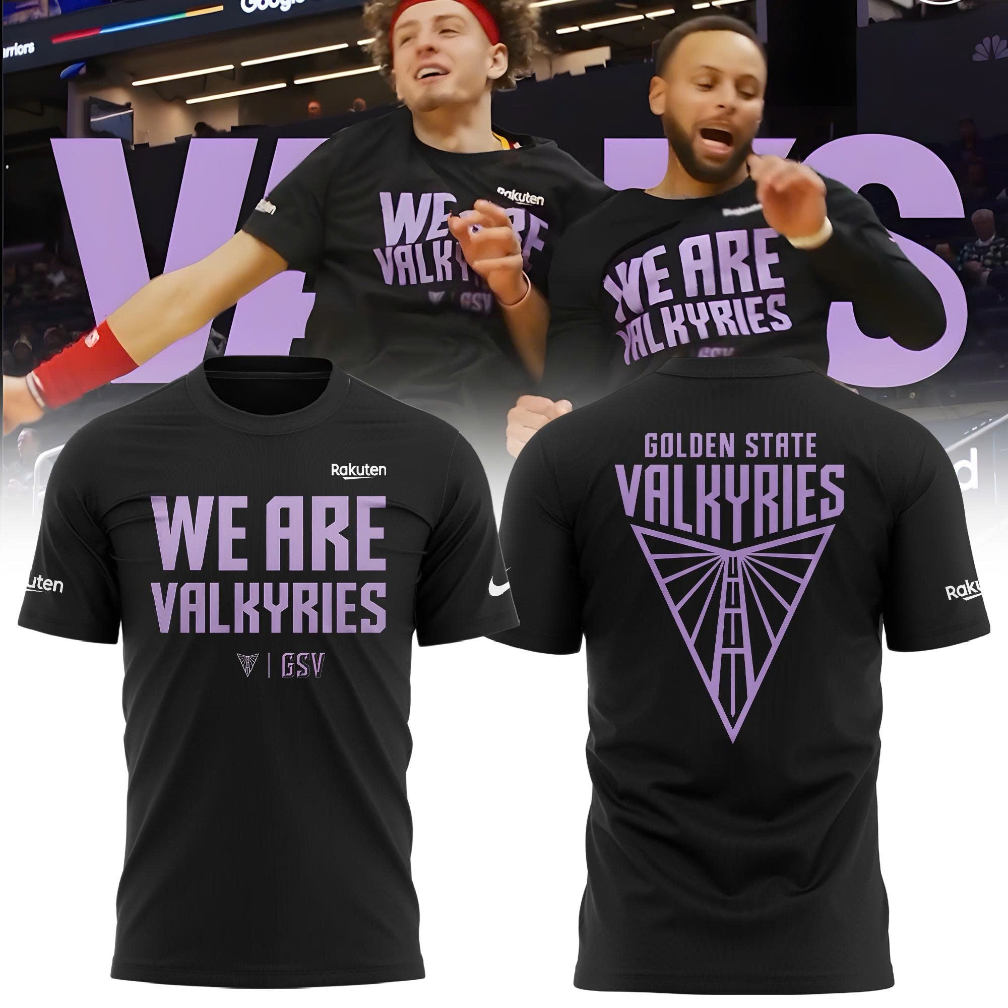 Unisex Black Golden State Valkyries “We Are Valkyries” T-shirt Unisex Black Golden State Valkyries “We Are Valkyries” T-shirt