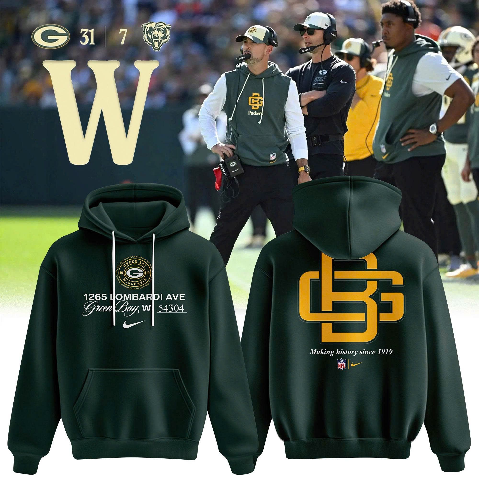 Unisex Green Bay Packers 2026 Rivalries Elevated Max 90 Hoodie Unisex Green Bay Packers 2026 Rivalries Elevated Max 90 Hoodie