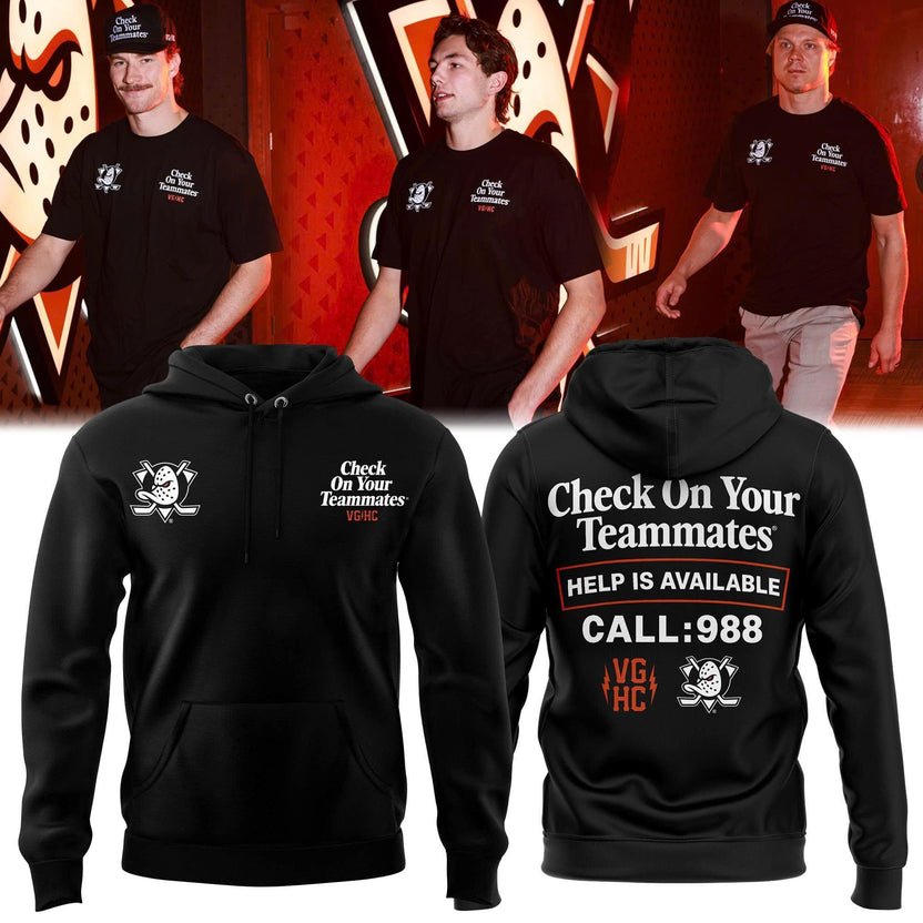 Check On Your Teammates Hoodie Check On Your Teammates Hoodie