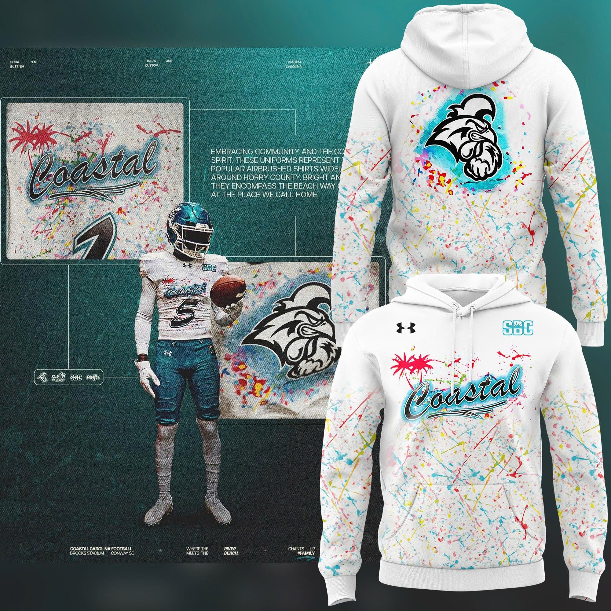 Limited Edition Coastal Carolina Chanticleers football 2025 hoodie for fans Limited Edition Coastal Carolina Chanticleers football 2025 hoodie for fans