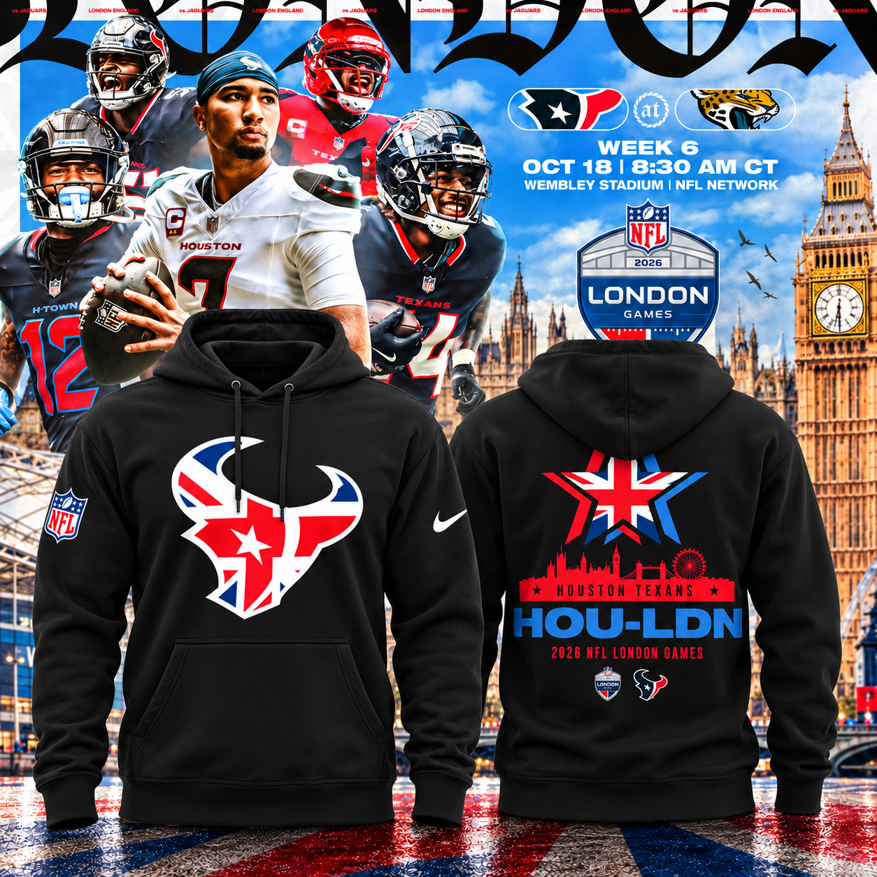 Limited Edition London Game 2026 Hoodie Limited Edition London Game 2026 Hoodie