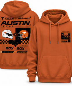 The limited-edition Texas Longhorns x McLaren hoodie comes in 3 colors