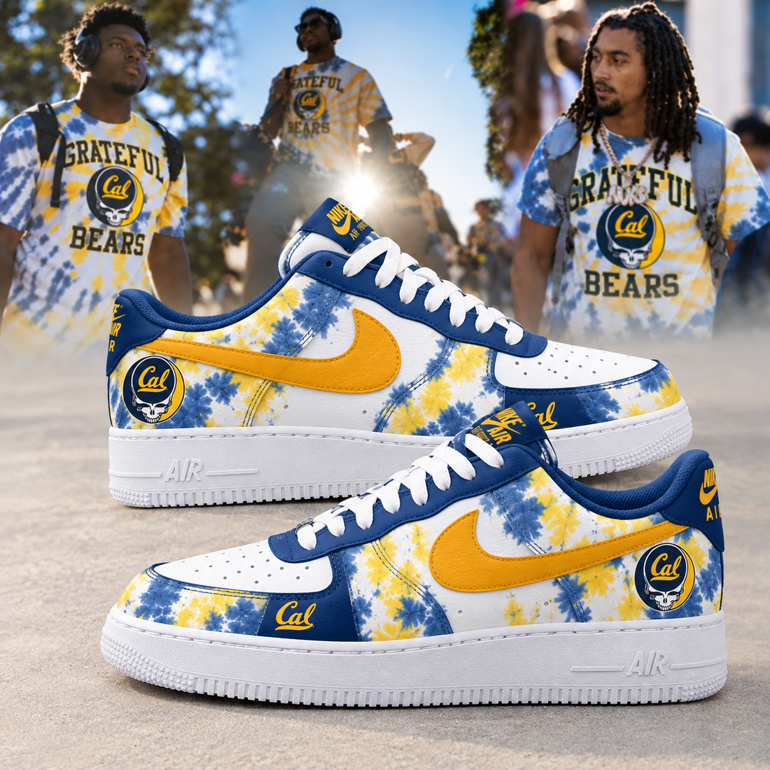 Cal Grateful Dead AF1 Shoes Cal Grateful Dead AF1 Shoes