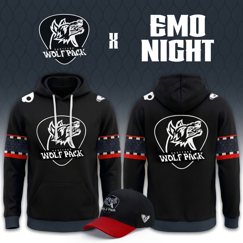 Limited Edition Hartford Wolf Pack 2026 Emo Night Hoodie Limited Edition Hartford Wolf Pack 2026 Emo Night Hoodie
