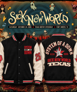 Limited Edition SOAD Sick New World Texas 2026 Bomber Jacket