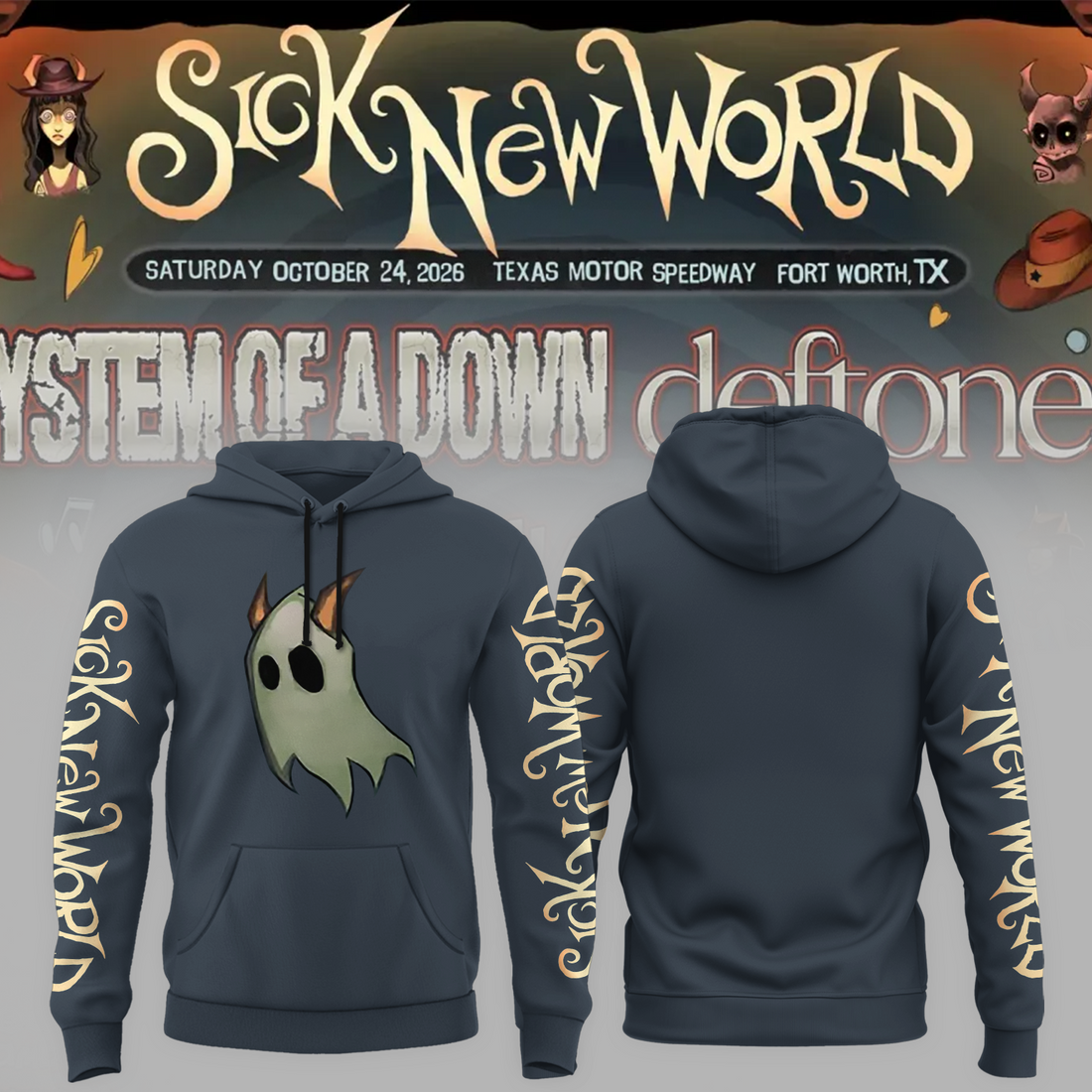Limited Edition Sick New World Texas 2026 Hoodie Limited Edition Sick New World Texas 2026 Hoodie