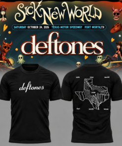 Limited Edition Deftones Sick New World Texas 2026 Tshirt