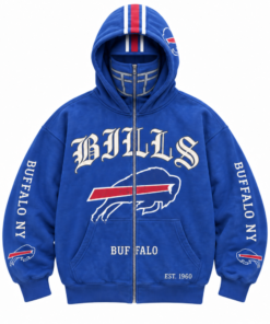 Limited Edition full-face zip-up hood featuring football helmet grill graphics Hoodie