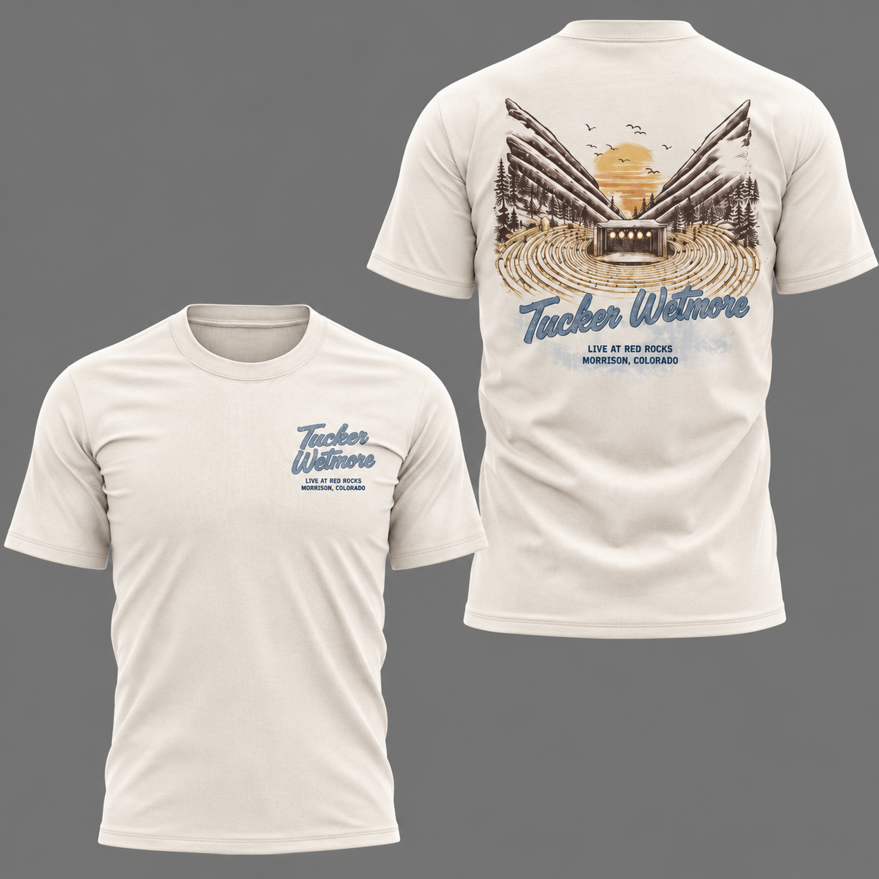 Limited Edition The Brunette World In Red Rocks Amphitheatre Shirt Limited Edition The Brunette World In Red Rocks Amphitheatre Shirt