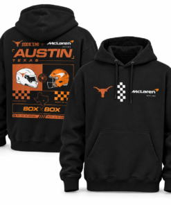 The limited-edition Texas Longhorns x McLaren hoodie comes in 3 colors