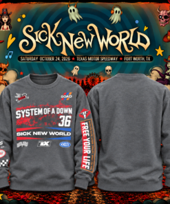 Limited Edition SOAD Sick New World Texas 2026 Sweatshirt