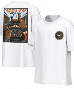 The limited-edition Texas Longhorns x McLaren Tshirt comes in 3 colors