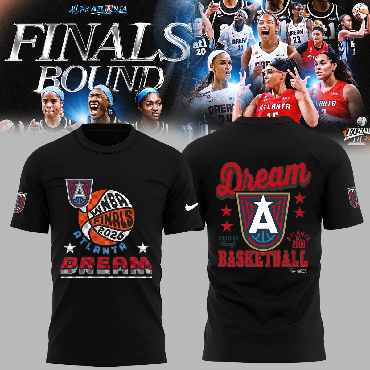 Limited Edition Atlanta Dream 2026 Finals Tshirt (Copy) Limited Edition Atlanta Dream 2026 Finals Tshirt (Copy)